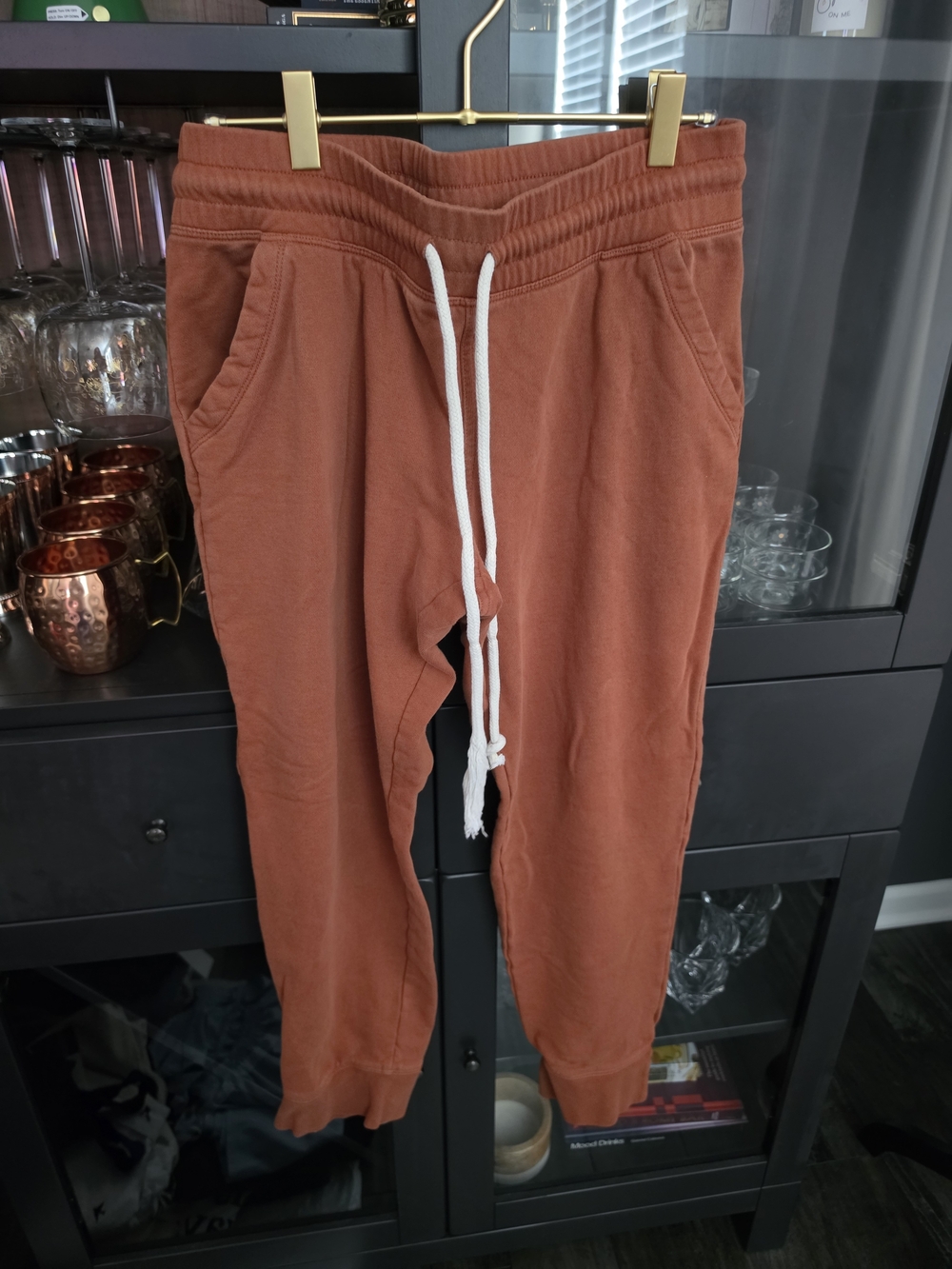 Universal Thread Rust Drawstring Jogger Pants - Picture 3 of 5